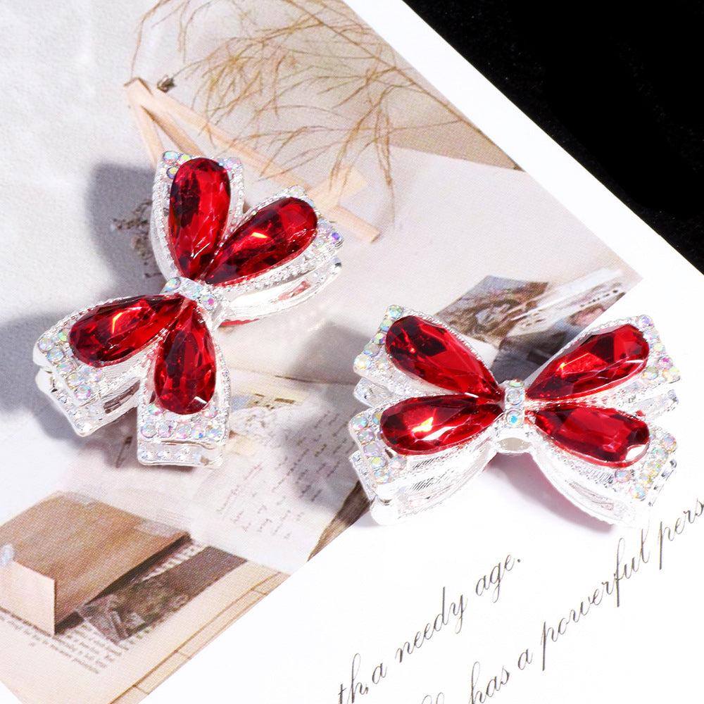 Wholesale 5pcs Colorful crystal bow DIY jewelry beads